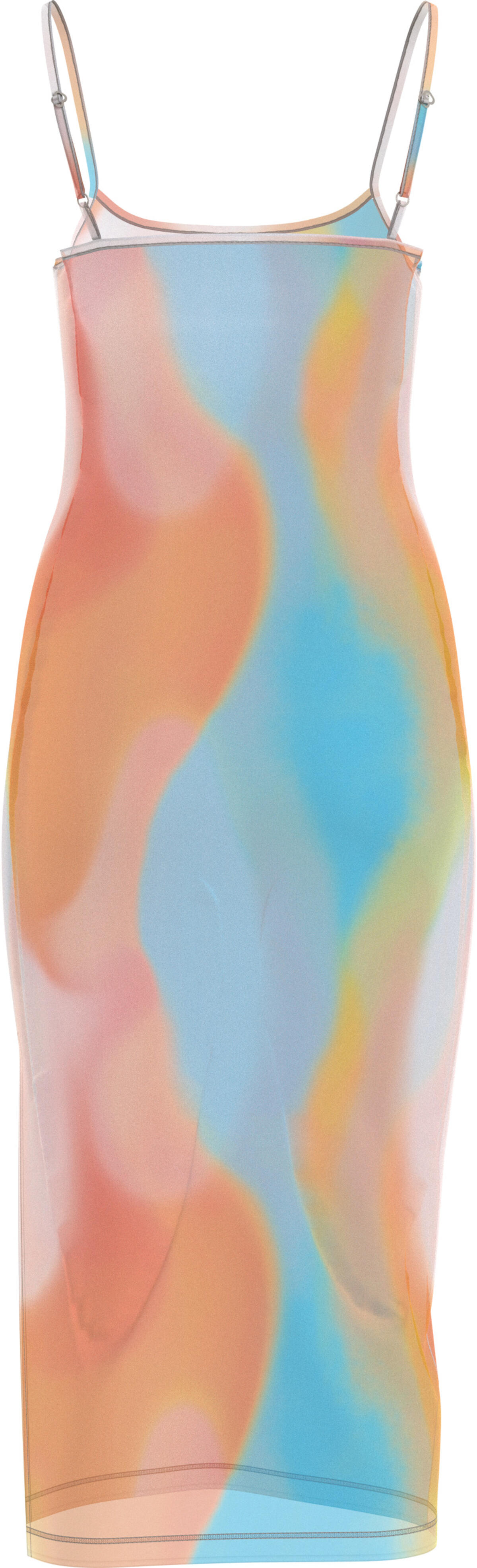 Calvin Klein MID DRESS-PRINT Kadın Sarı Elbise