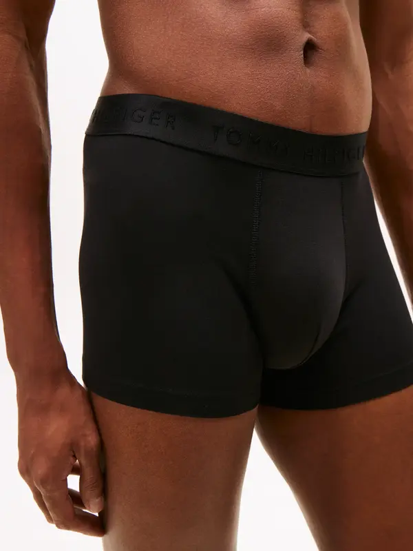 Tommy Hilfiger 3P TRUNK, 0R7 Siyah Erkek Boxer