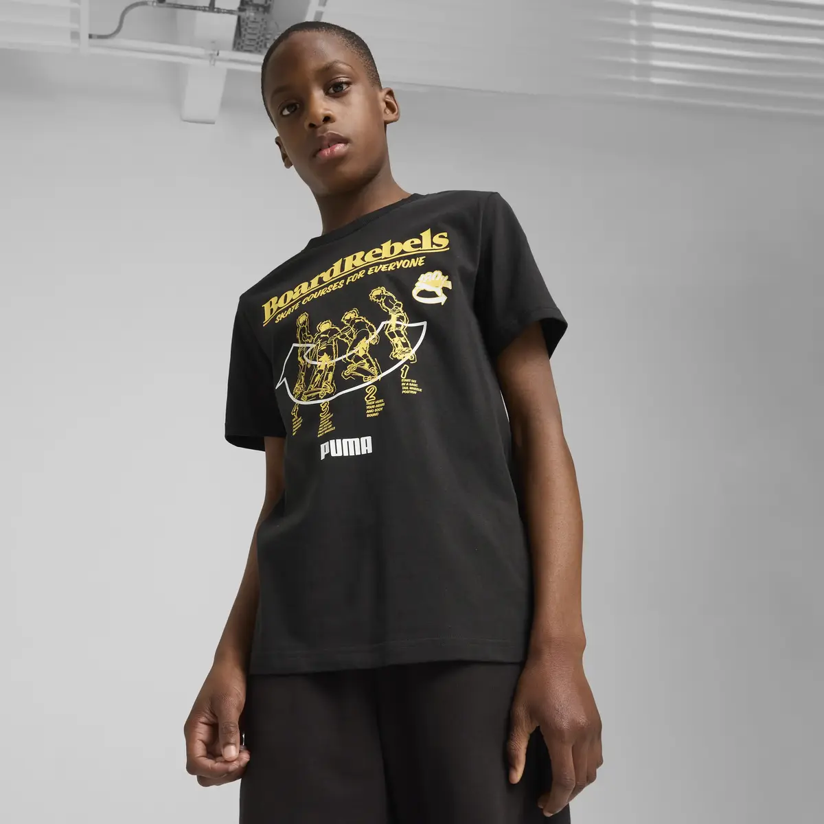 Puma MID90S Graphic Tee I Siyah Unisex T-Shirt & Polo