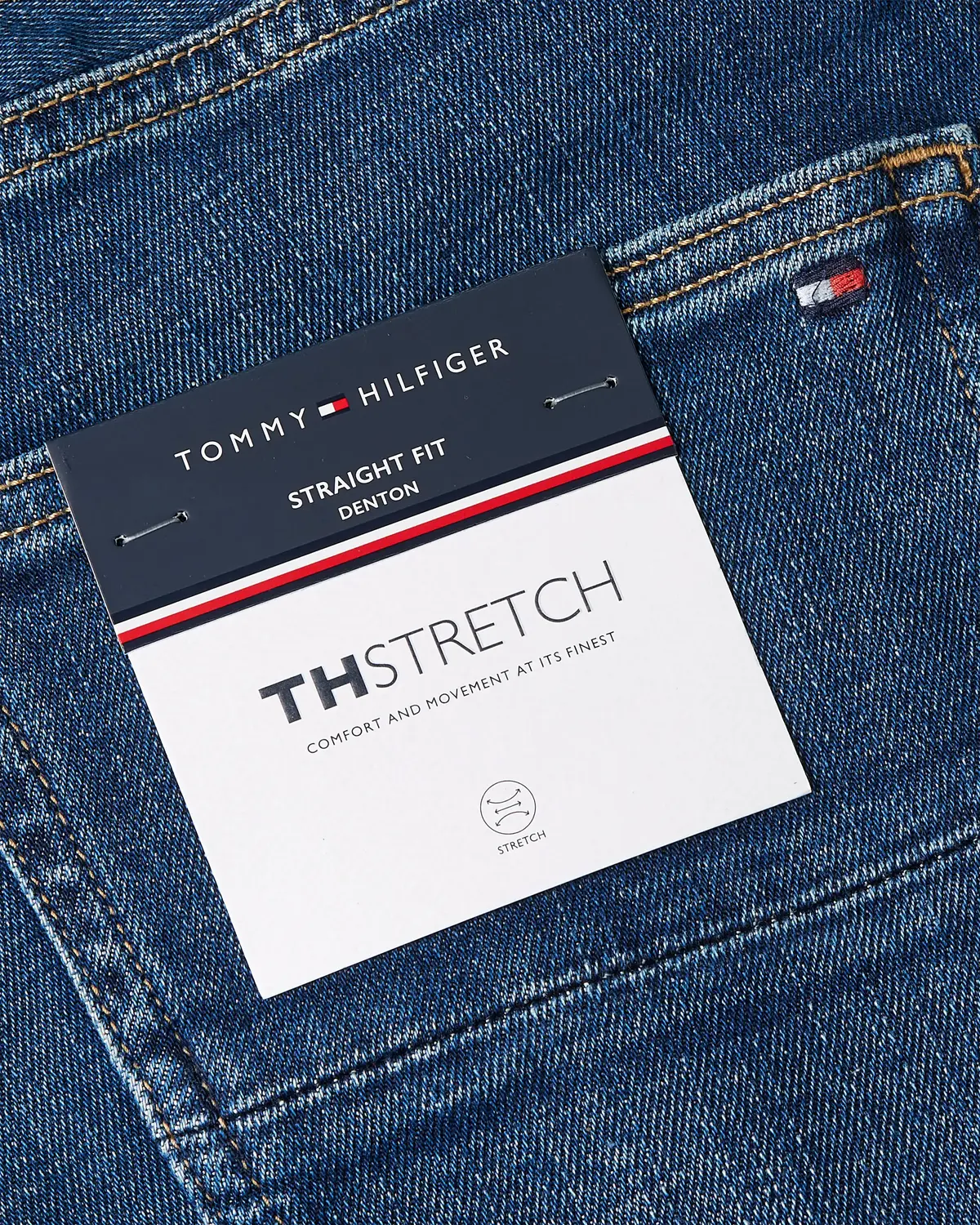 Tommy Hilfiger STRAIGHT DENTON STR, 1BQ Mavi Erkek Jean Pantolon