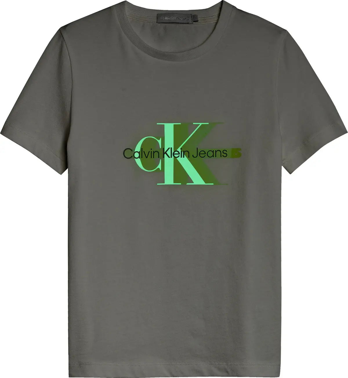 Calvin Klein PERFORATED GLOW MONO Erkek Beyaz T-Shirt