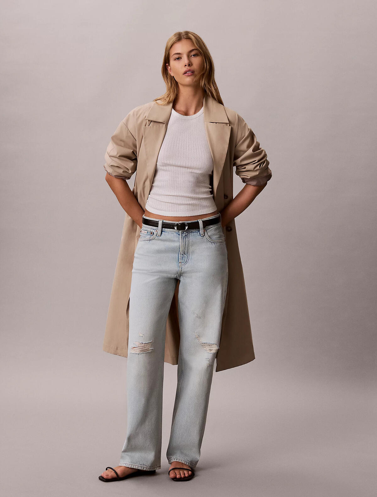 Calvin Klein 90s STRAIGHT DANTE D, SBC Kadın Mavi Jean