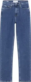 Calvin Klein AUTHENTIC SLIM STRAI Kadın Mavi Kot Pantolon