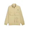 Puma T7 Cargo Track Jacket Gri Erkek Fermuarlı Ceket