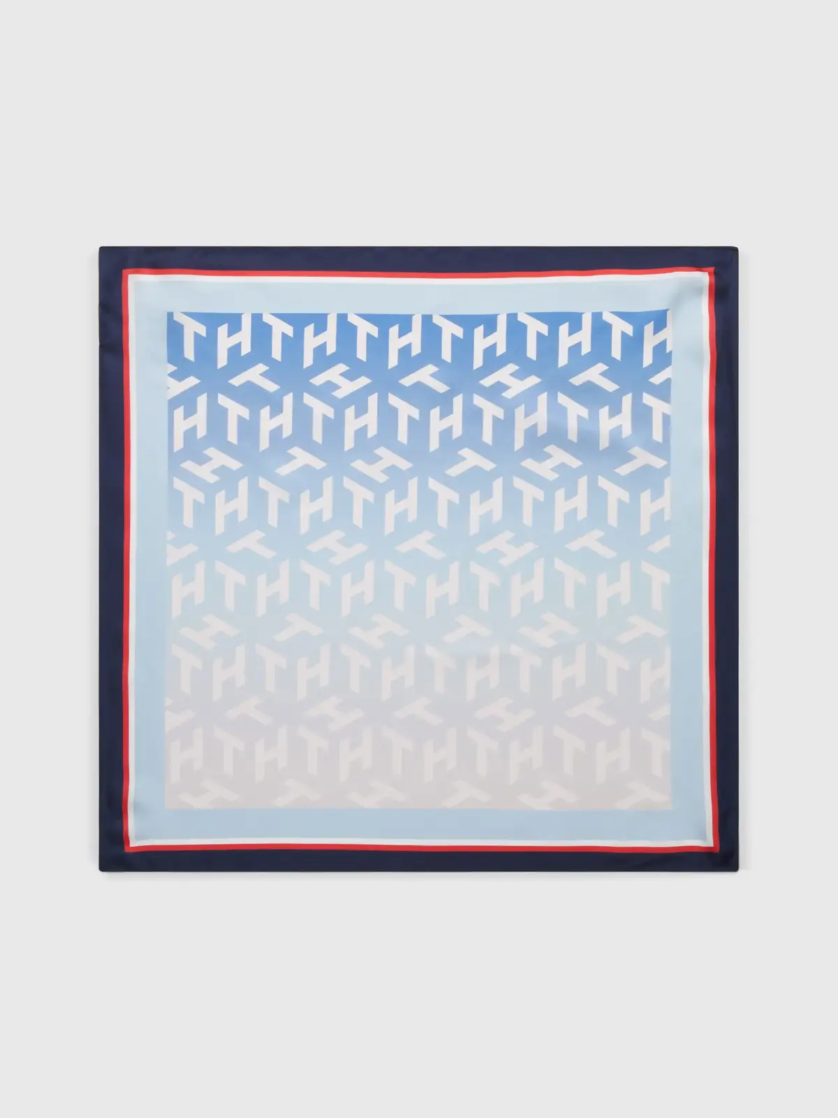 Tommy Hilfiger ICONIC POP SILK BAND Kadın Mavi Eşarp