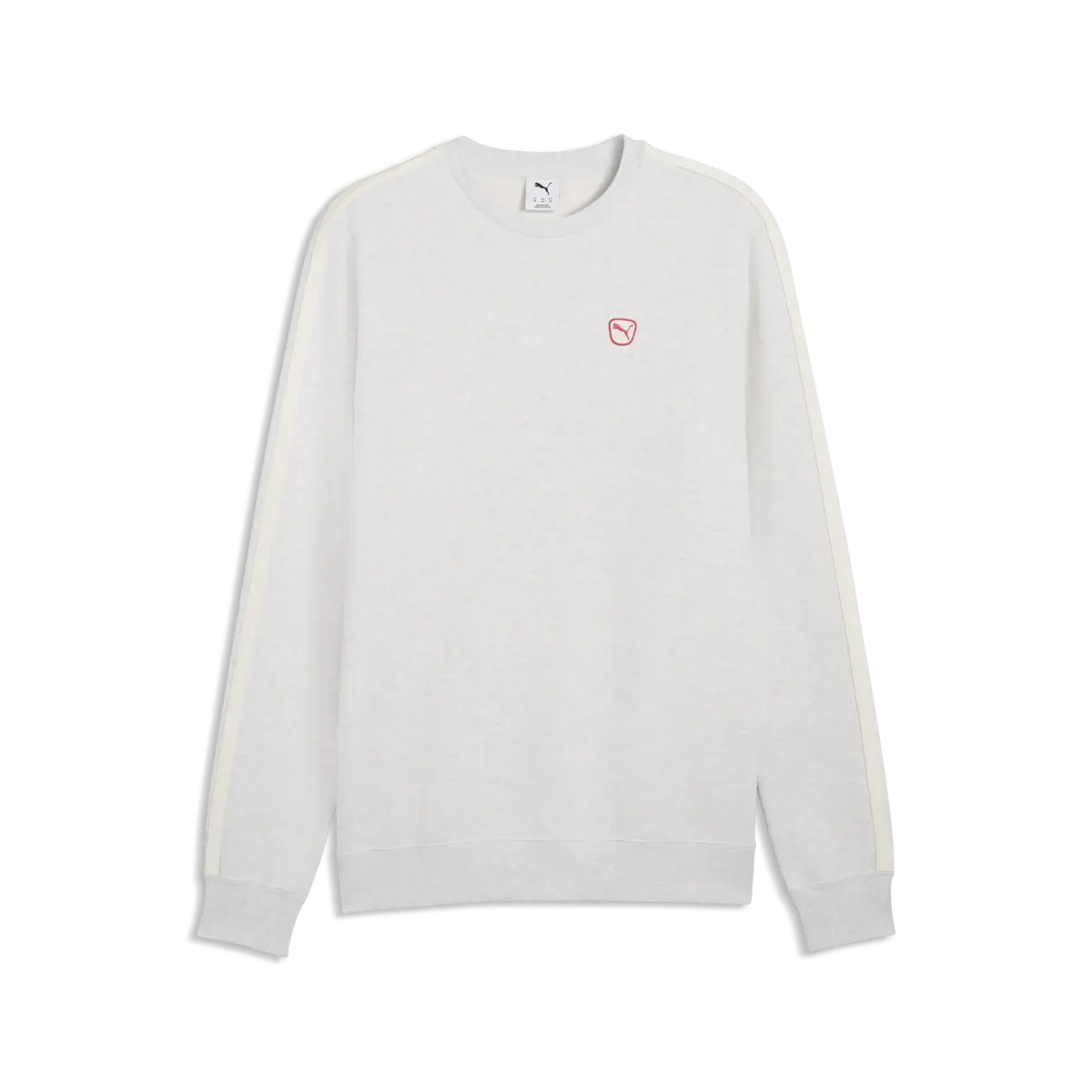 PUMA ESS ELEVATED Crew Beyaz Erkek Sweatshirt