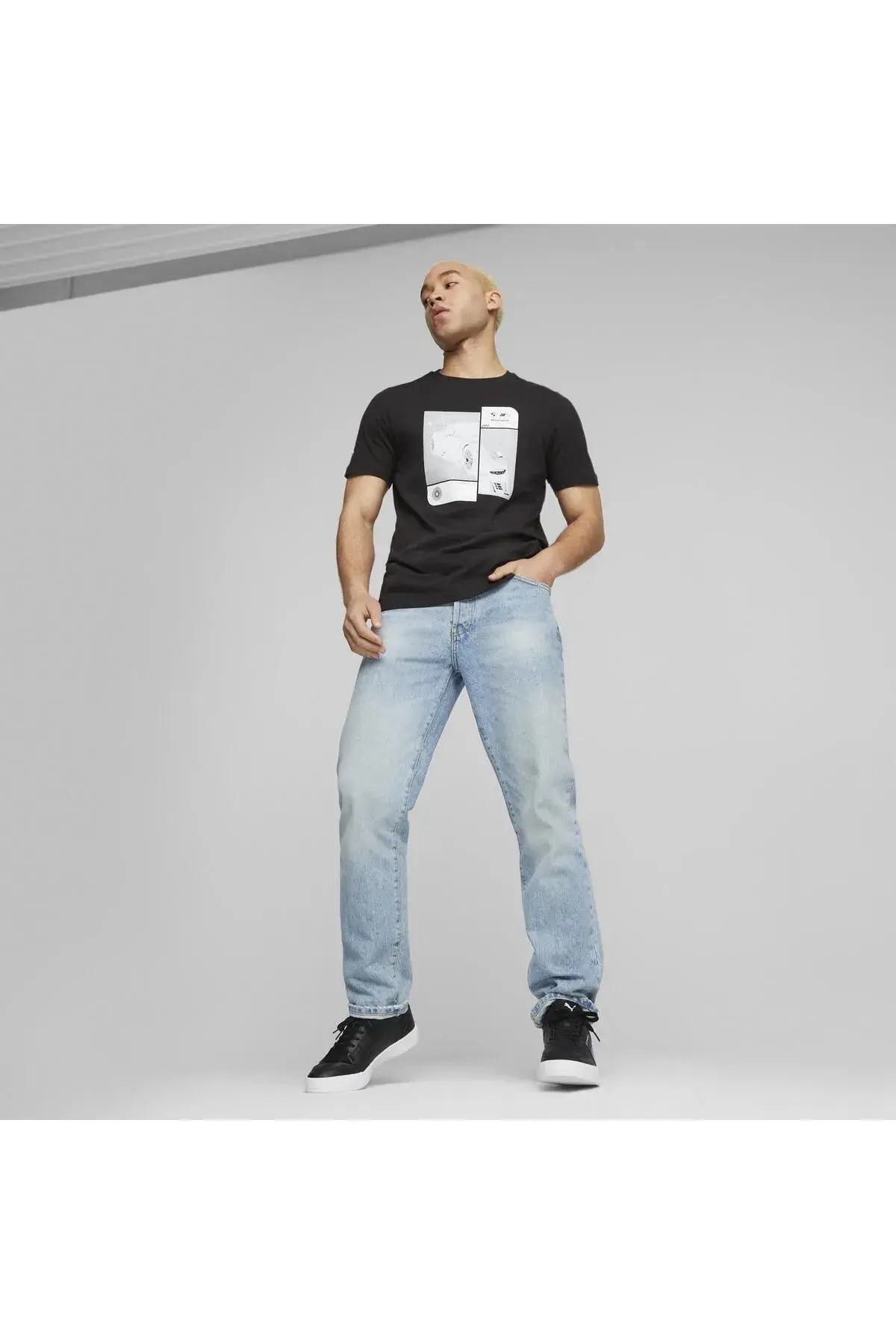 Puma BMW MMS ESS Car Graphic Tee Siyah Erkek T-Shirt