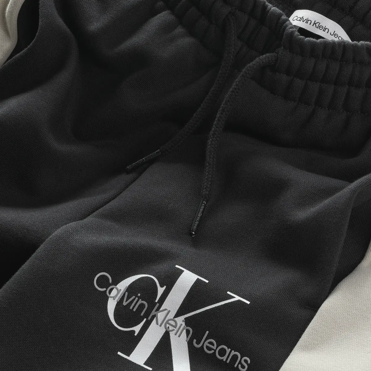 Calvin Klein CLR BLOCK MONOGRAM S Erkek Siyah Eşofman Altı