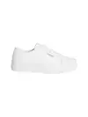 Calvin Klein VULC FLATFORM LTH, YAF Beyaz Kadın Spor Ayakkabı & Sneaker