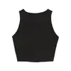 Puma WARDROBE ESS Ribbed Crop Top Siyah Kadın Crop