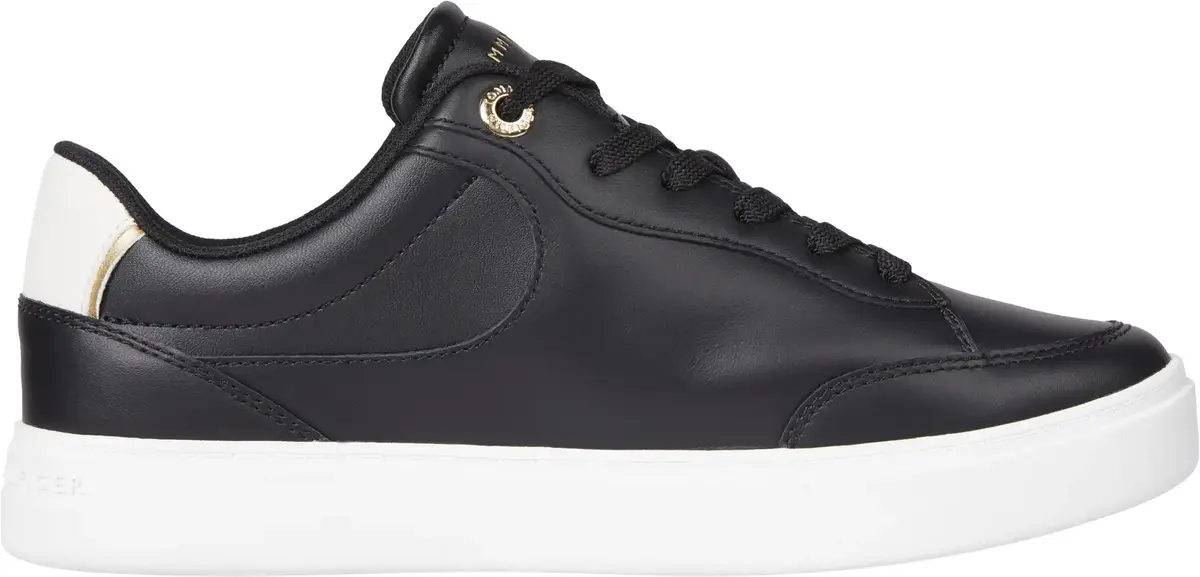 Tommy Hilfiger ESSENTIAL CHIC COURT, BDS Siyah Kadın Spor Ayakkabı & Sneaker