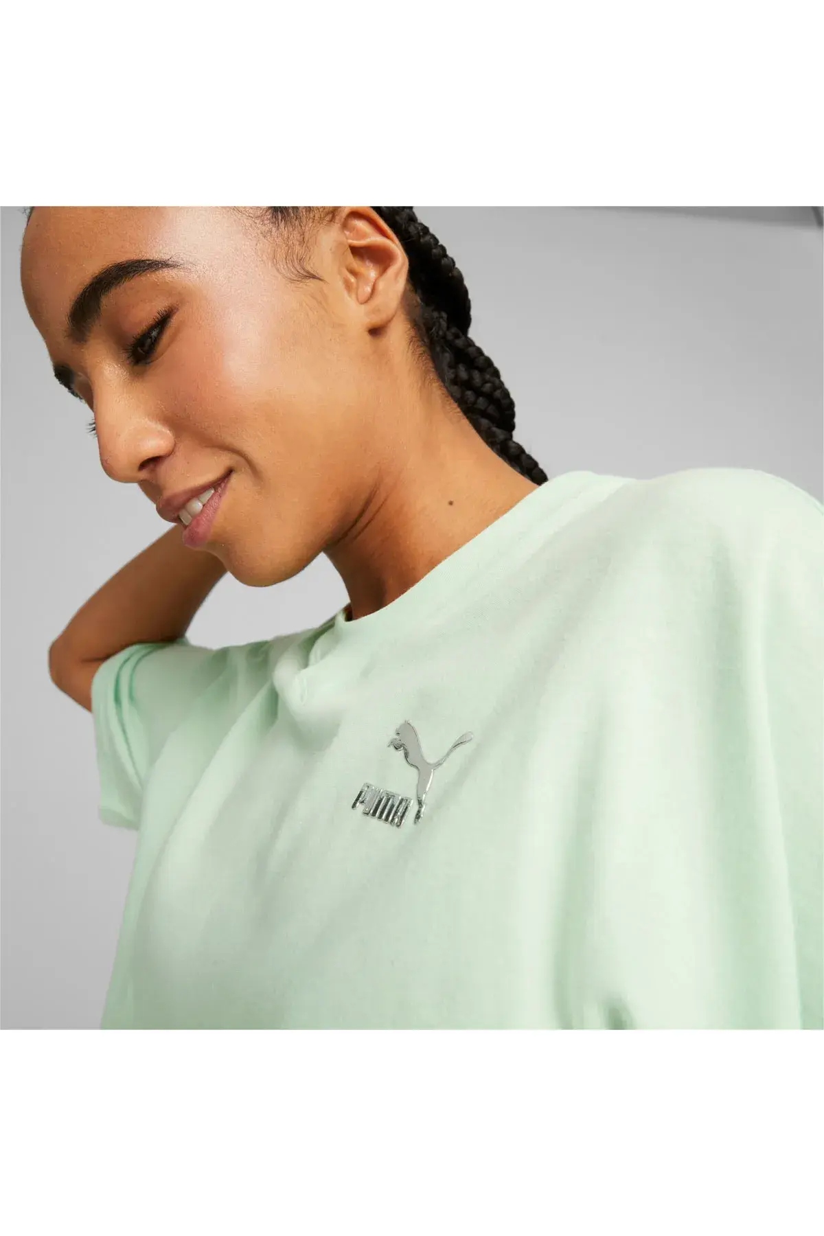 Puma Dare To Feelin Yeşil Kadın T-shirt