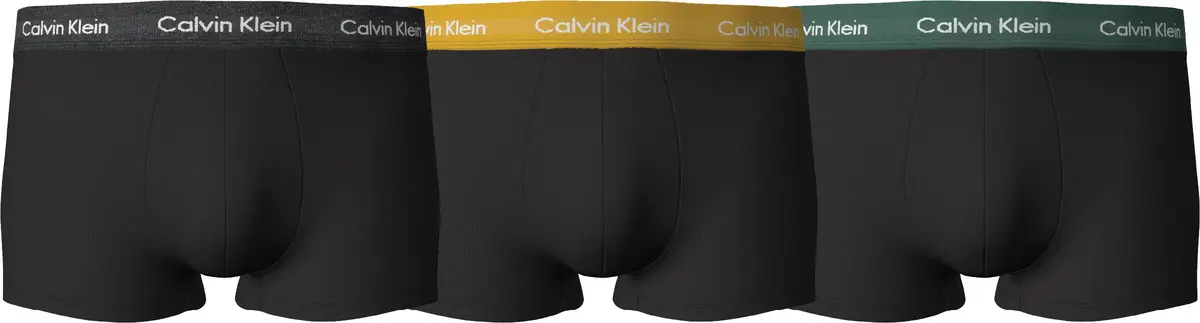 Calvin Klein LOW RISE TRUNK 3PK Erkek Siyah Boxer Set