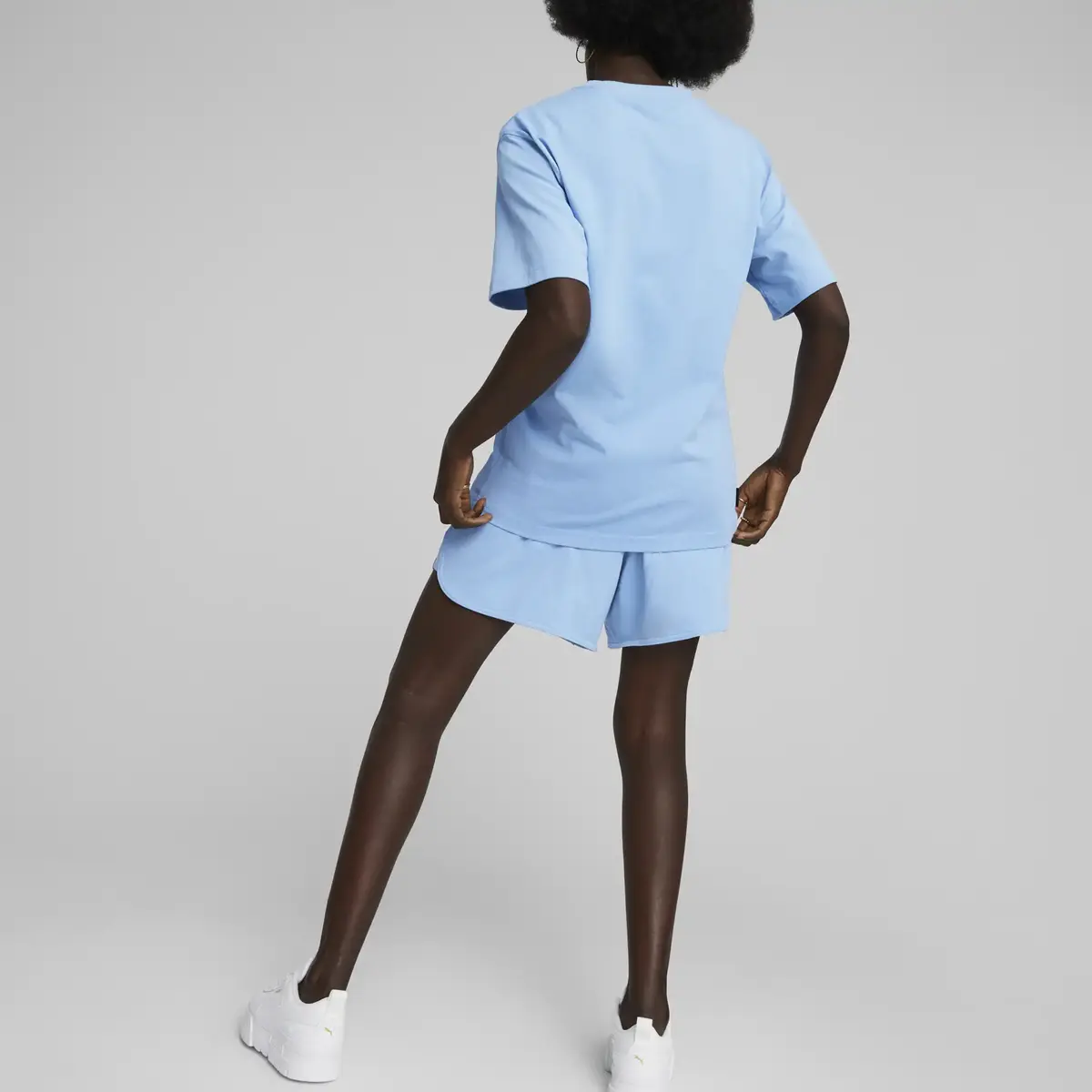 Puma DOWNTOWN High Waist Shorts Mavi Kadın Şort