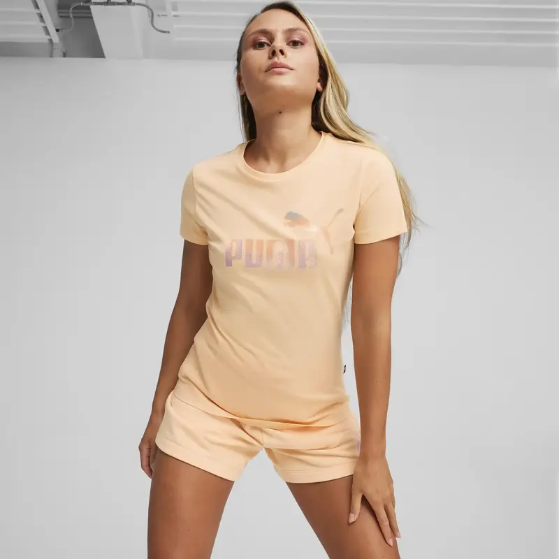 Puma ESS+ SUMMER DAZE Tee Pembe Kadın Tişört