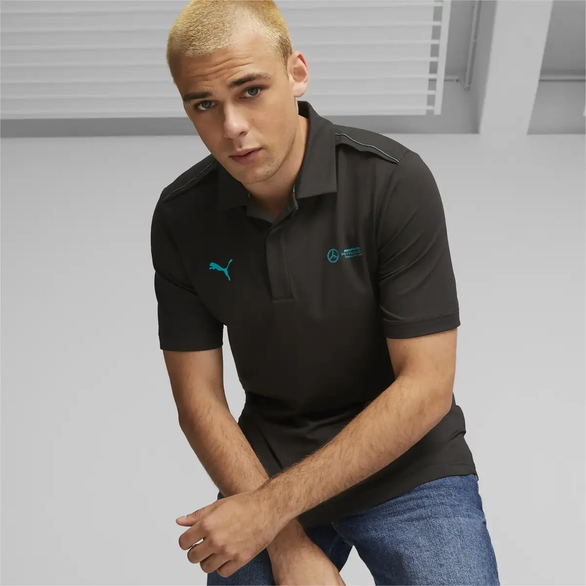 Puma Mapf1 Cloudspun Polo Puma Black Siyah Erkek T-shirt