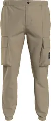 Calvin Klein SKINNY WASHED CARGO Erkek Krem Kargo Pantolonu