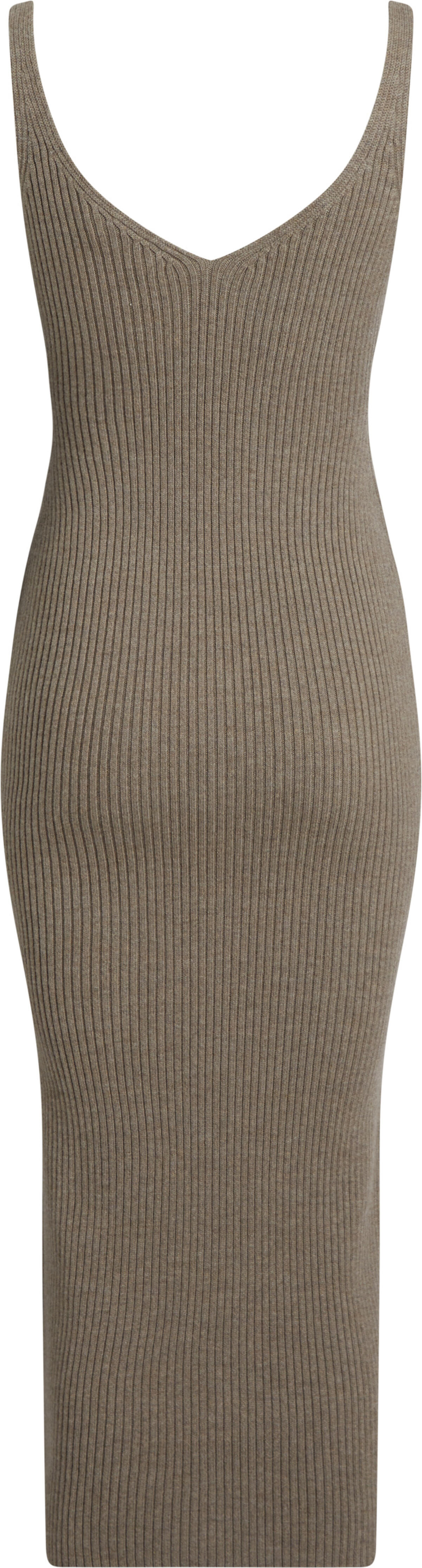 Calvin Klein RIB KNIT SLIP DRESS Kadın Gri Elbise