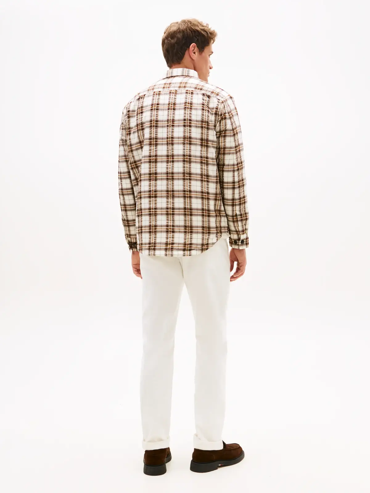 Tommy Hilfiger PADDED RLX OVERSHIRT, 0M7 Kahverengi Erkek Gömlek