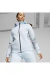 Puma EVOSTRIPE Full-Zip Hoodie Buz Mavisi Kadın Fermuarlı Hoodie