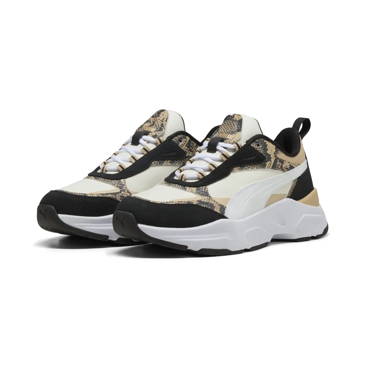 Puma Cassia Snake Chic Siyah Kadın Spor Ayakkabı
