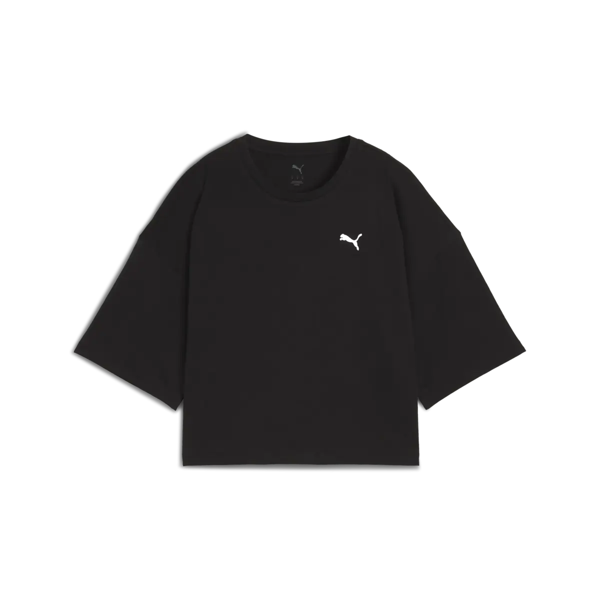 Puma WARDROBE ESS Oversized Short Tee Siyah Kadın Kısa T-Shirt