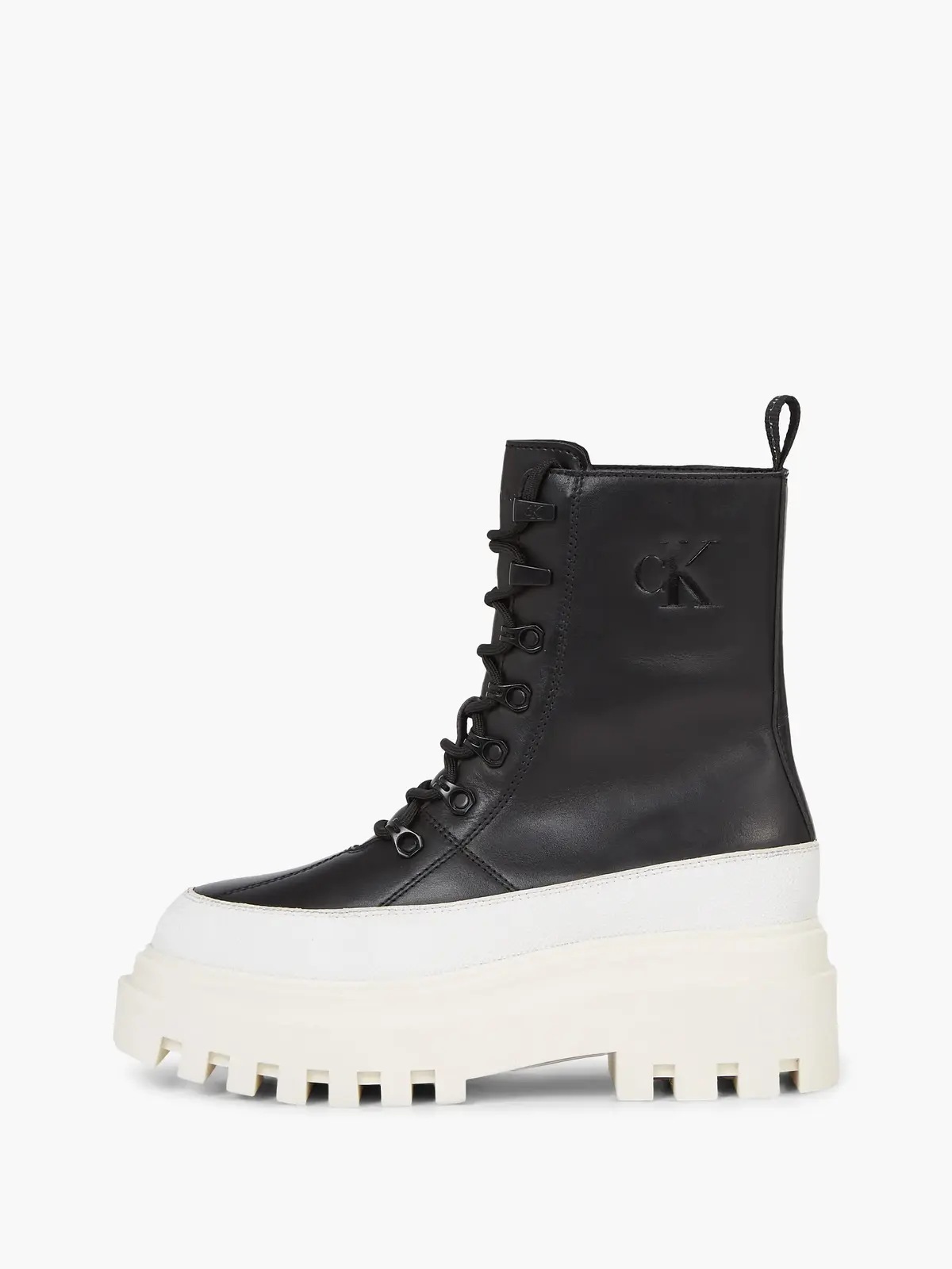 Calvin Klein FLATFORM LACE UP BOO Kadın Siyah Bot