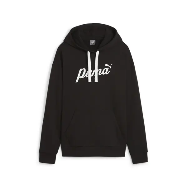 Puma ESS+ BLOSSOM Script Hoodie TR Siyah Kadın Hoodie