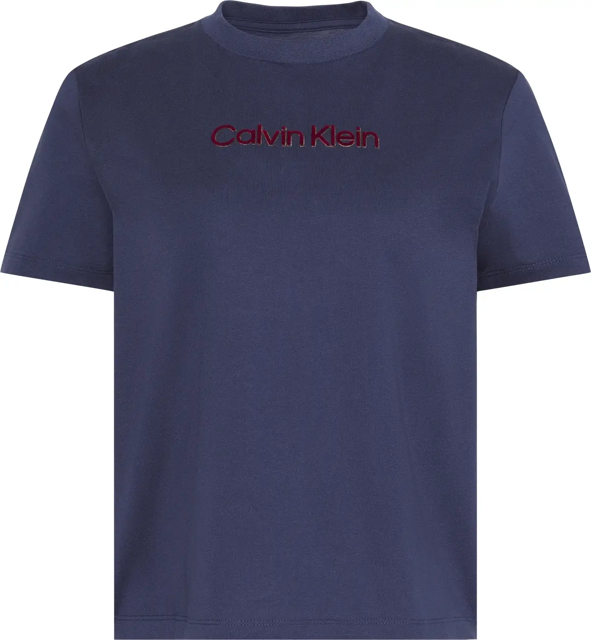Calvin Klein SS CLASSIC FOIL CALVIN KLEIN TEE Kadın Lacivert T-Shirt