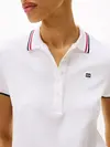 Tommy Hilfiger FEMININE SPORTY SLIM, YCF Beyaz Kadın T-Shirt & Polo