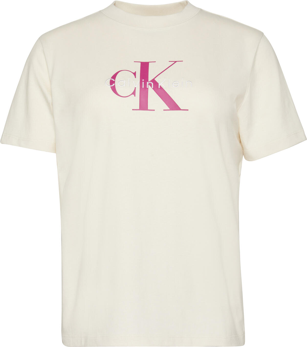 Calvin Klein HERO SS CLASSIC MONOLOGO CN TEE Beyaz Kadın T-Shirt Calvin Klein HERO SS CLASSIC MONOLOGO CN TEE Beyaz Kadın T-Shirt