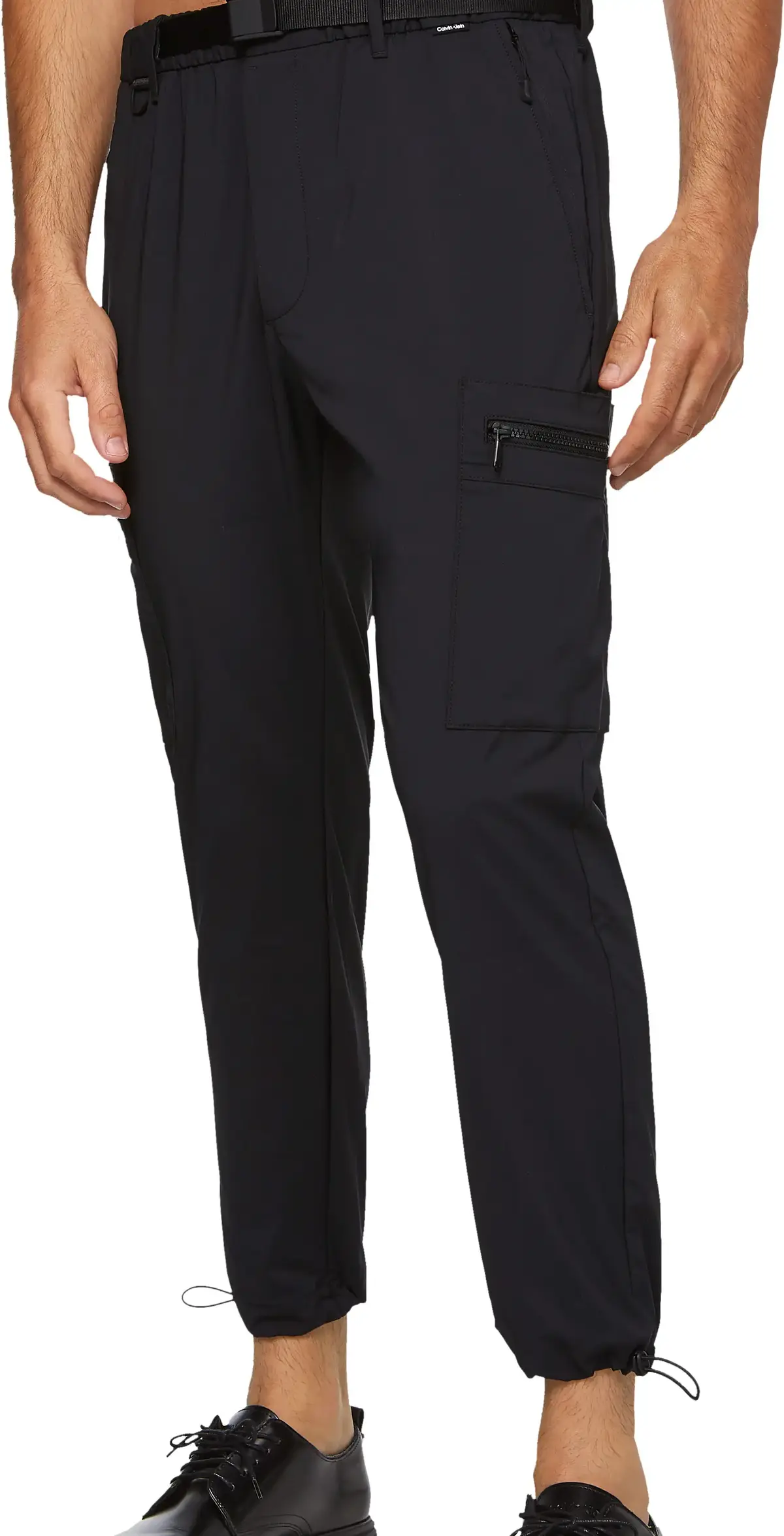 Calvin Klein MICRO RIPSTOP STRETC Erkek Siyah Kargo Pantolonu