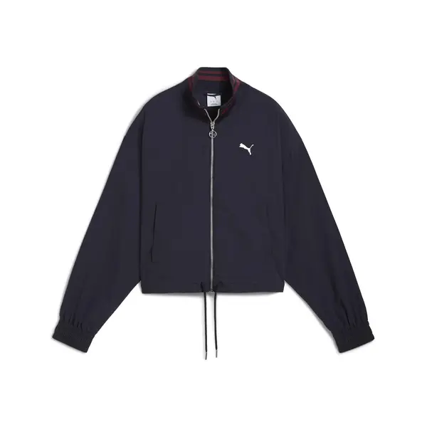 Puma PREMIUM ESS Woven Jacket Lacivert Kadın Fermuarlı Ceket