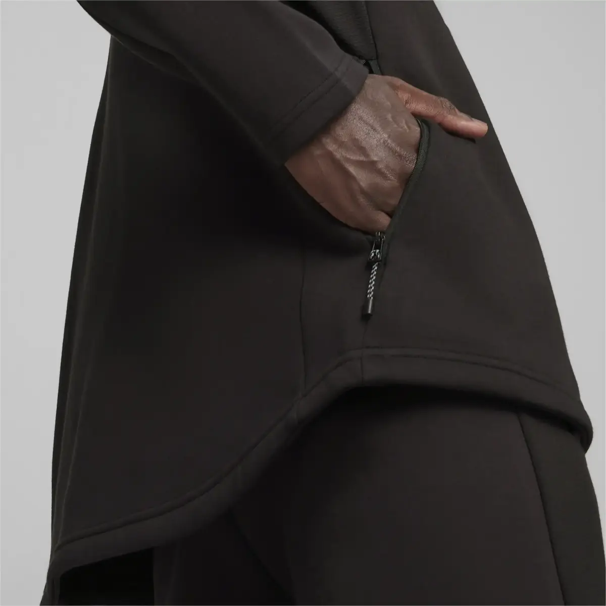 Puma EVOSTRIPE Full-Zip Hoodie DK Siyah Erkek Sweatshirt