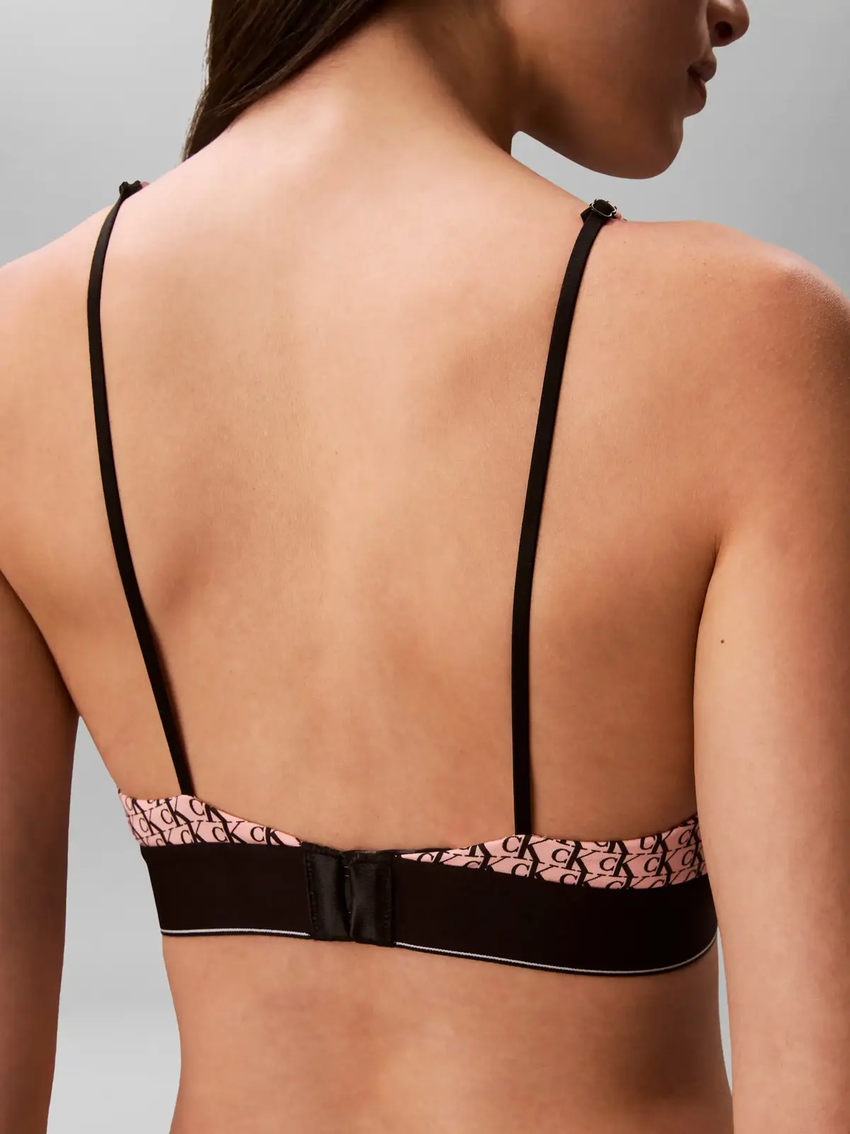 Calvin Klein LIGHTLY LINED TRIANG Pembe Kadın CK Logolu Sütyen