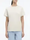 Calvin Klein HERO LOGO REGULAR T-, PE0 Krem Kadın T-Shirt & Polo
