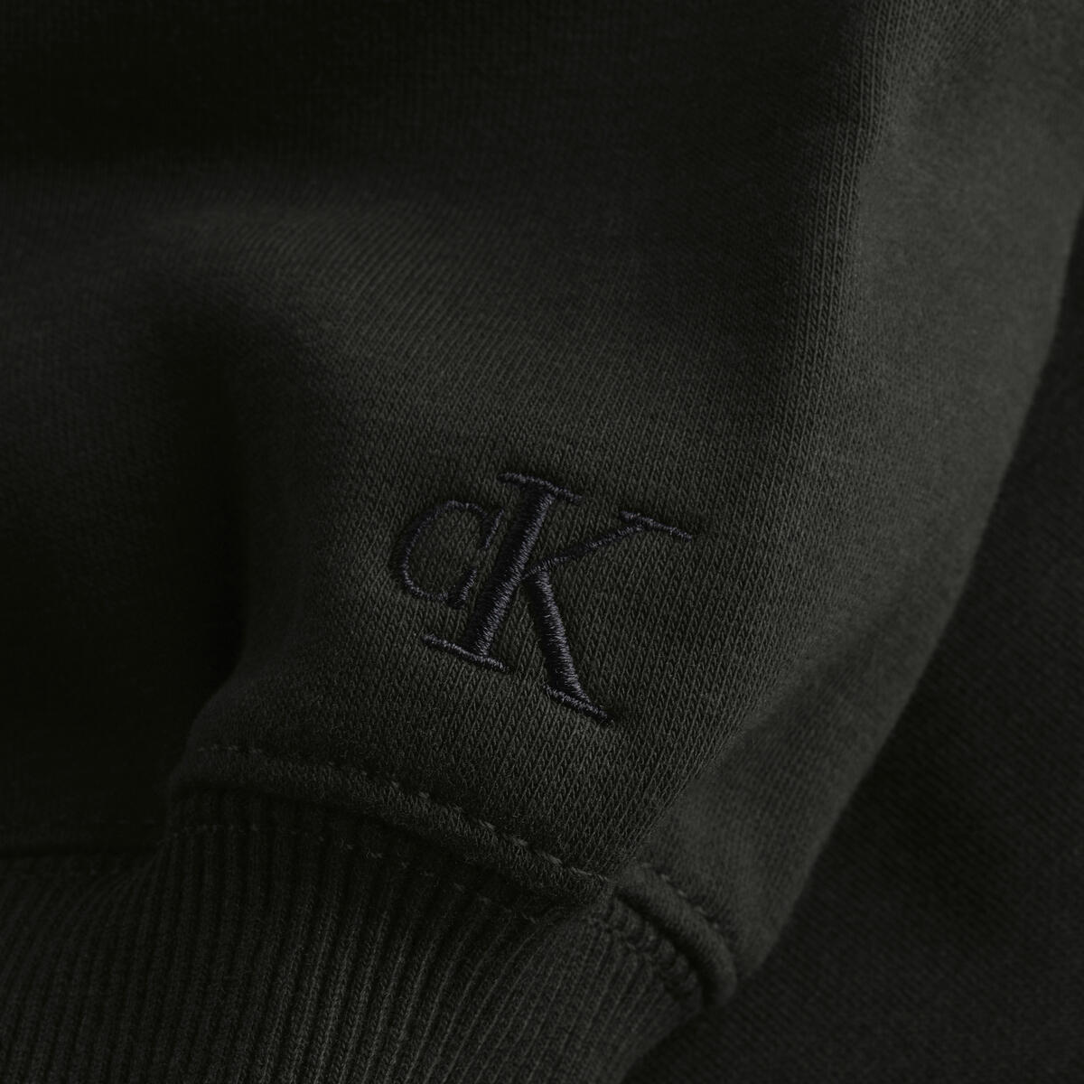 Calvin Klein VERTICAL INSTITUTION Erkek Siyah Sweatshirt