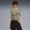 Puma T7 LEO LUXE AOP Slim Tee Gri Kadın T-Shirt