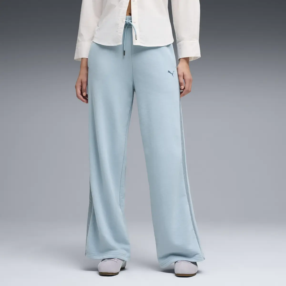 Puma HER Comfort High-Waist Pants Mavi Kadın Eşofman Altı