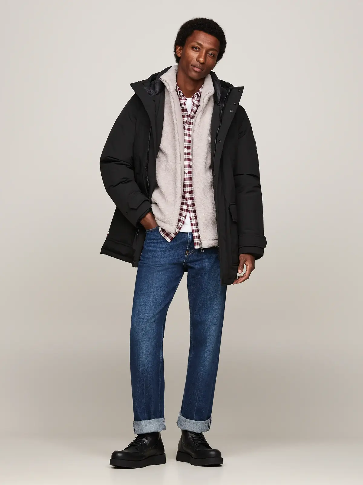 Tommy Hilfiger TH AMERICAN PREM CHE Erkek Siyah Bot