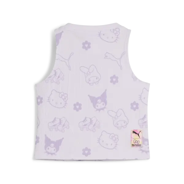 Puma X HK&FR Ribbed Tank Top Mor Kız Çocuk T-Shirt