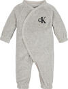 Calvin Klein SOFT VELVET BODYSUIT Bebek Gri Zıbın