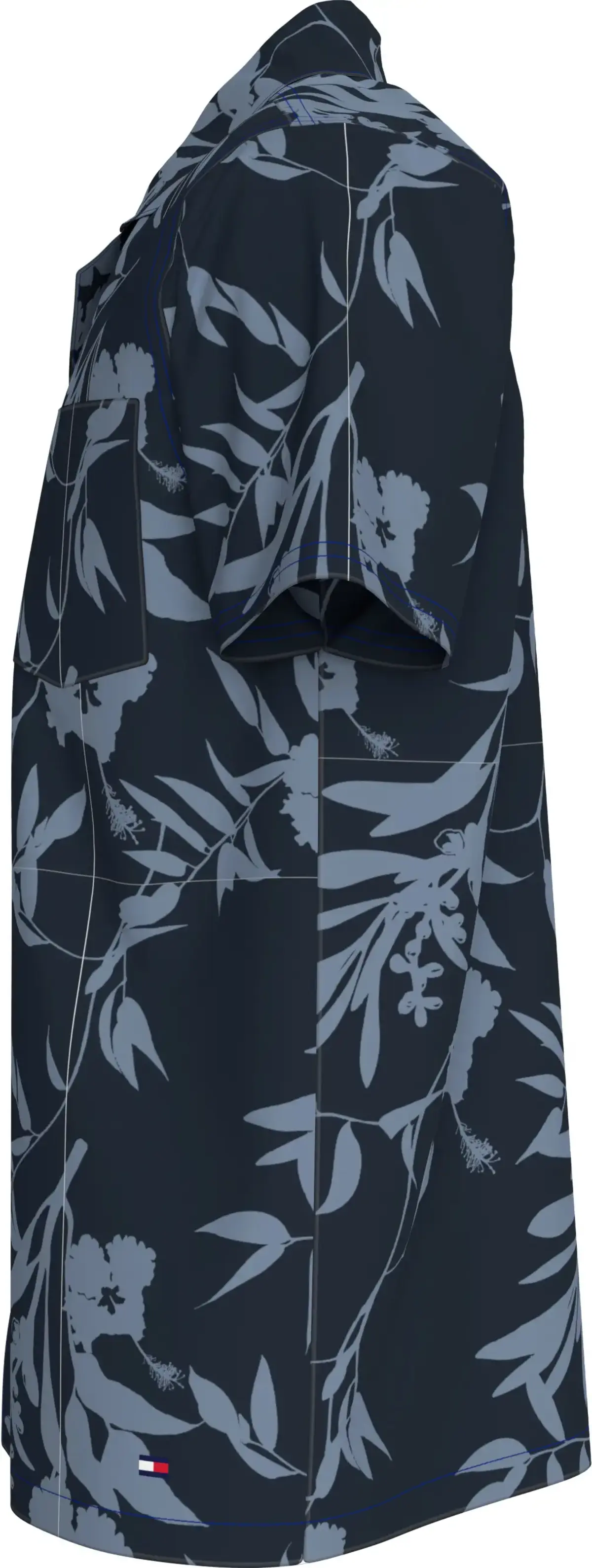 Tommy Hilfiger BOWLING SHIRT PRINT, 0G0 Lacivert Erkek Gömlek