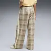 Puma T7 Tartan Woven Pants Bej Kadın Pantolon
