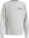 Calvin Klein CKJ STACK LOGO SWEAT Erkek Gri Sweatshirt