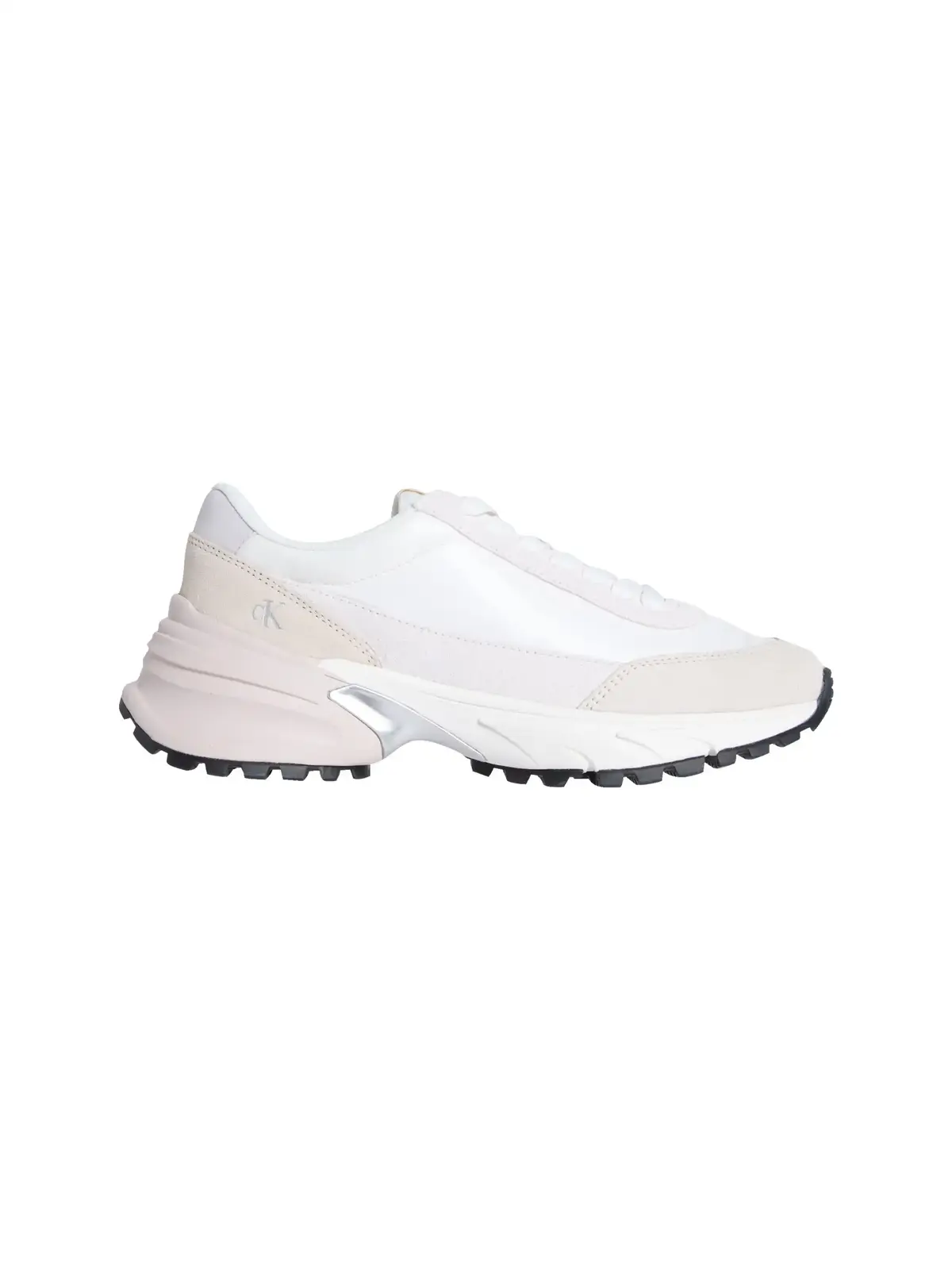 Calvin Klein HIKE RUNNER MG NYLON, 02R Beyaz Kadın Spor Ayakkabı & Sneaker
