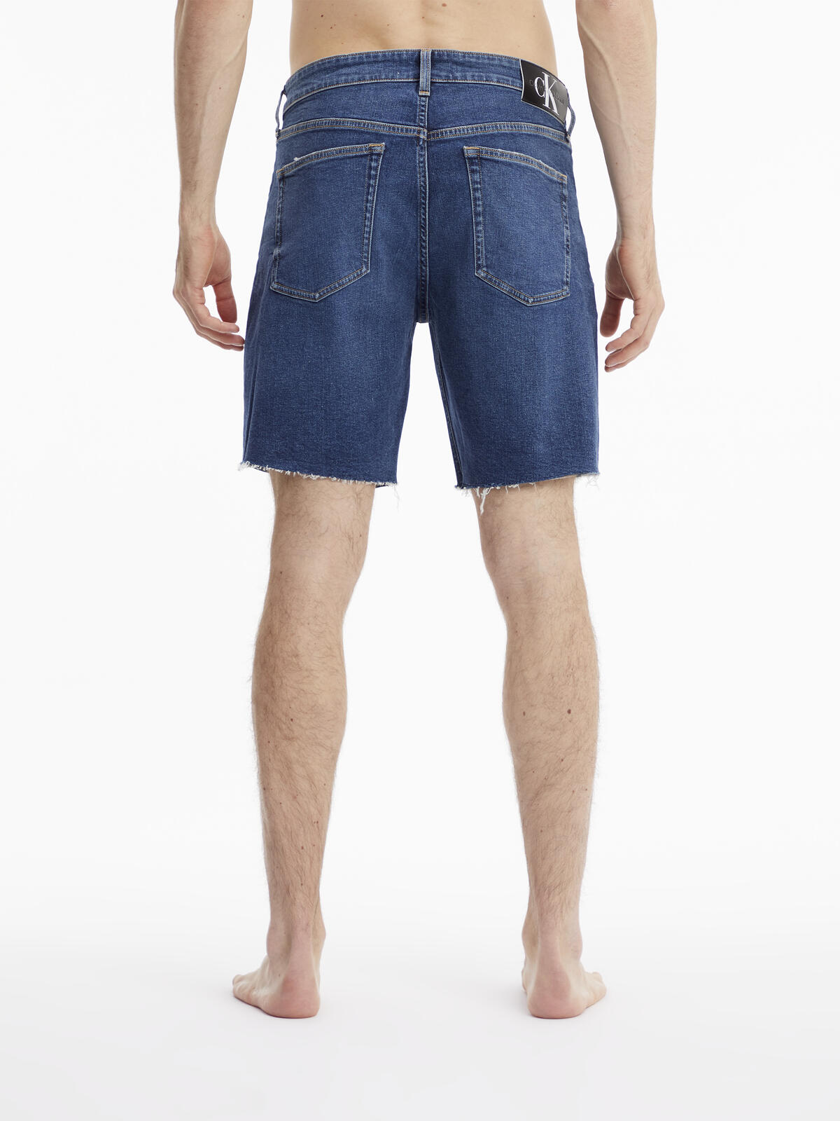 Calvin Klein MID-THIGH SHORT Erkek Mavi Kot Şort