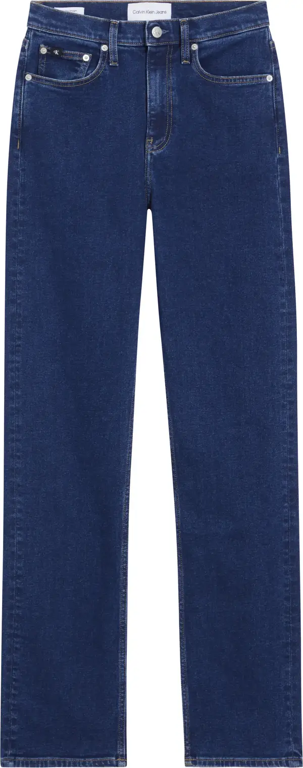 Calvin Klein HIGH RISE STRAIGHT Kadın Lacivert Kot Pantolon