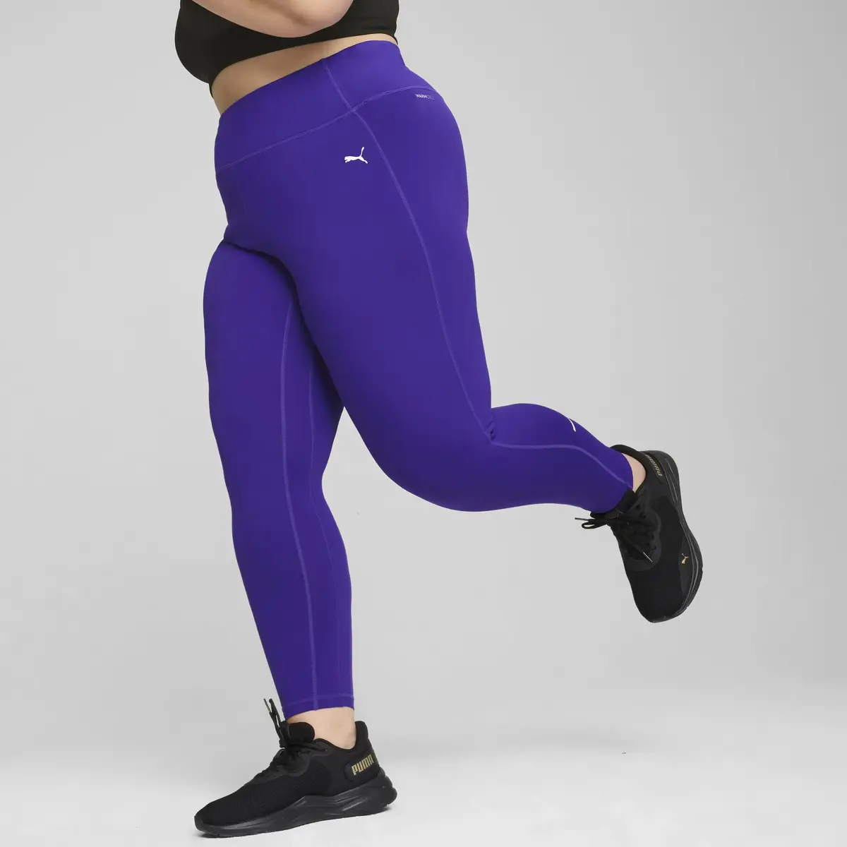 Puma RUN MICROFLEECE HW FL TIGHT Mor Kadın Tayt