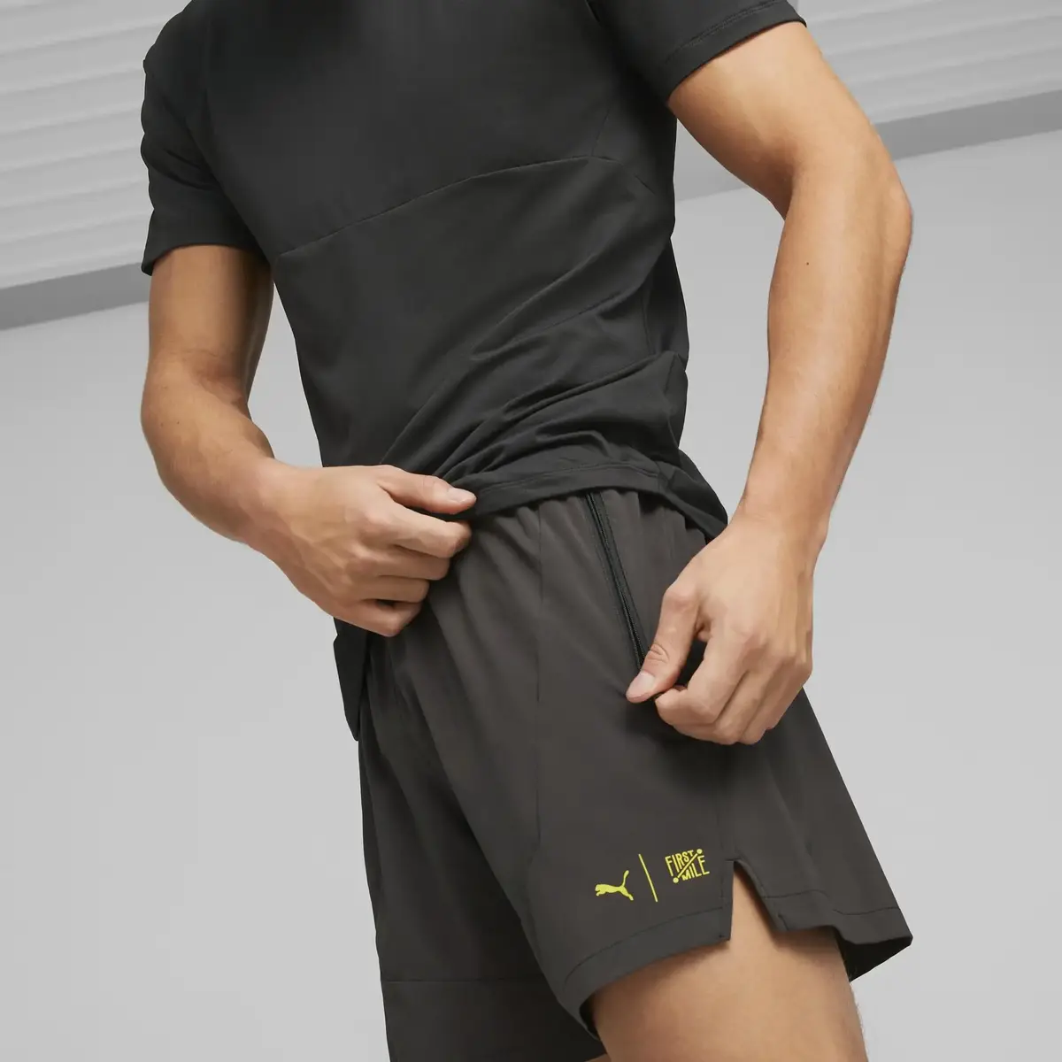 Puma M First Mile Woven 5 Short Siyah Erkek Şort